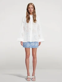 Le Mini Denim Skirt