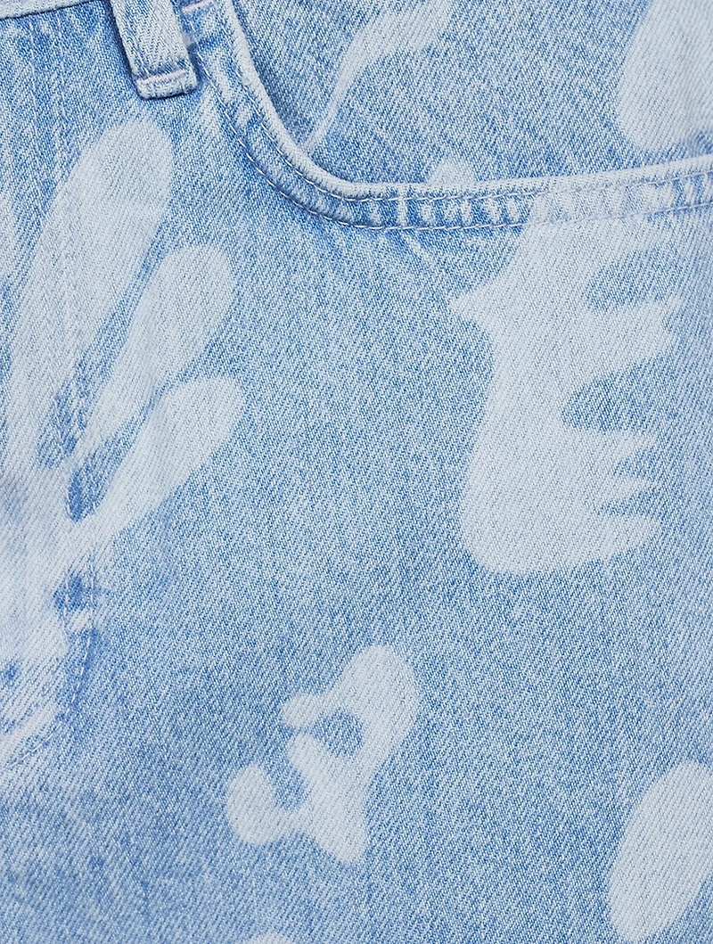Le Mini Denim Skirt