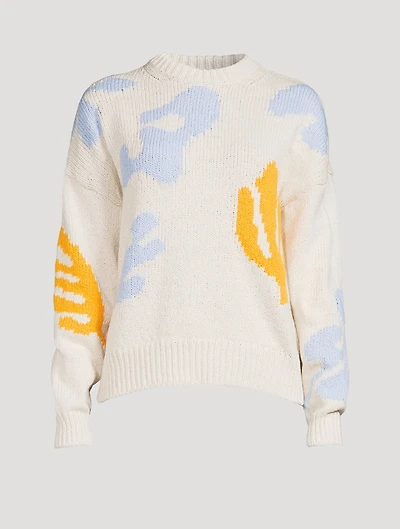 Abstract Intarsia Sweater