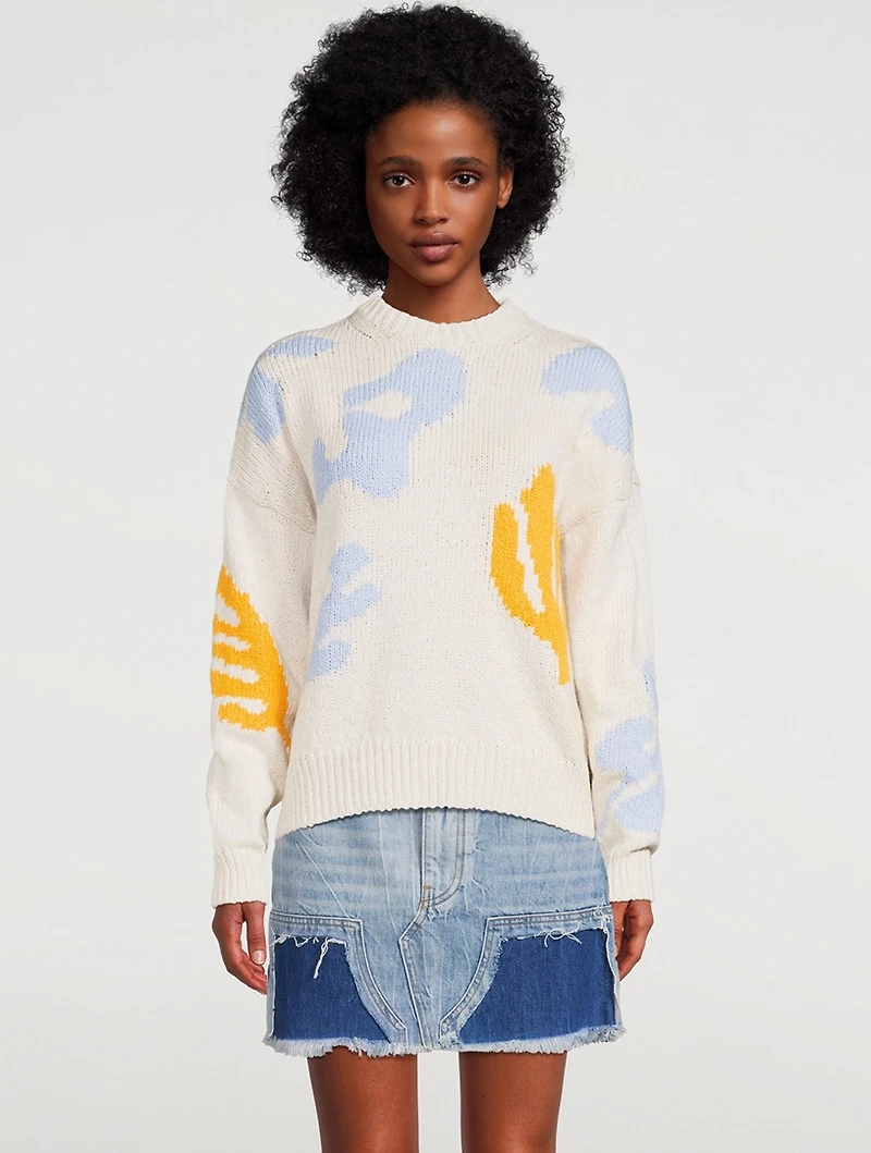 Abstract Intarsia Sweater