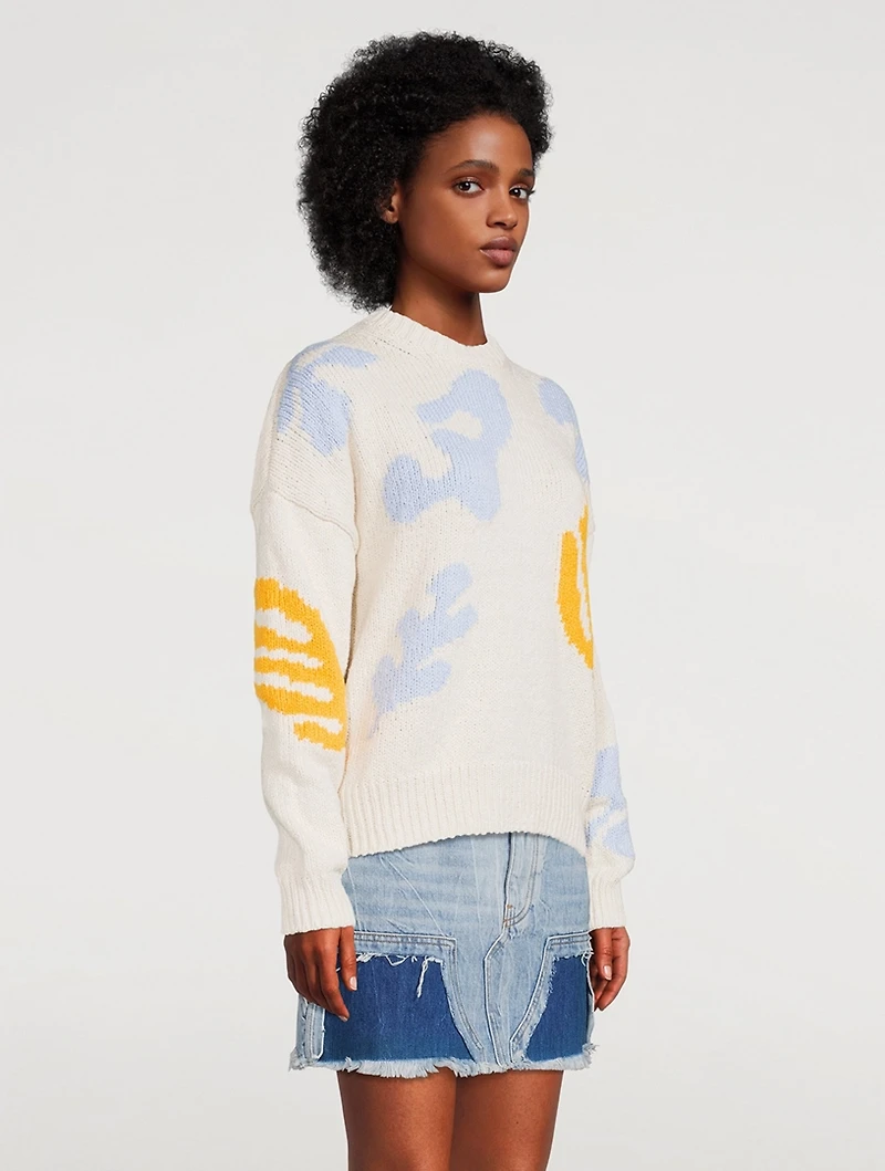 Abstract Intarsia Sweater