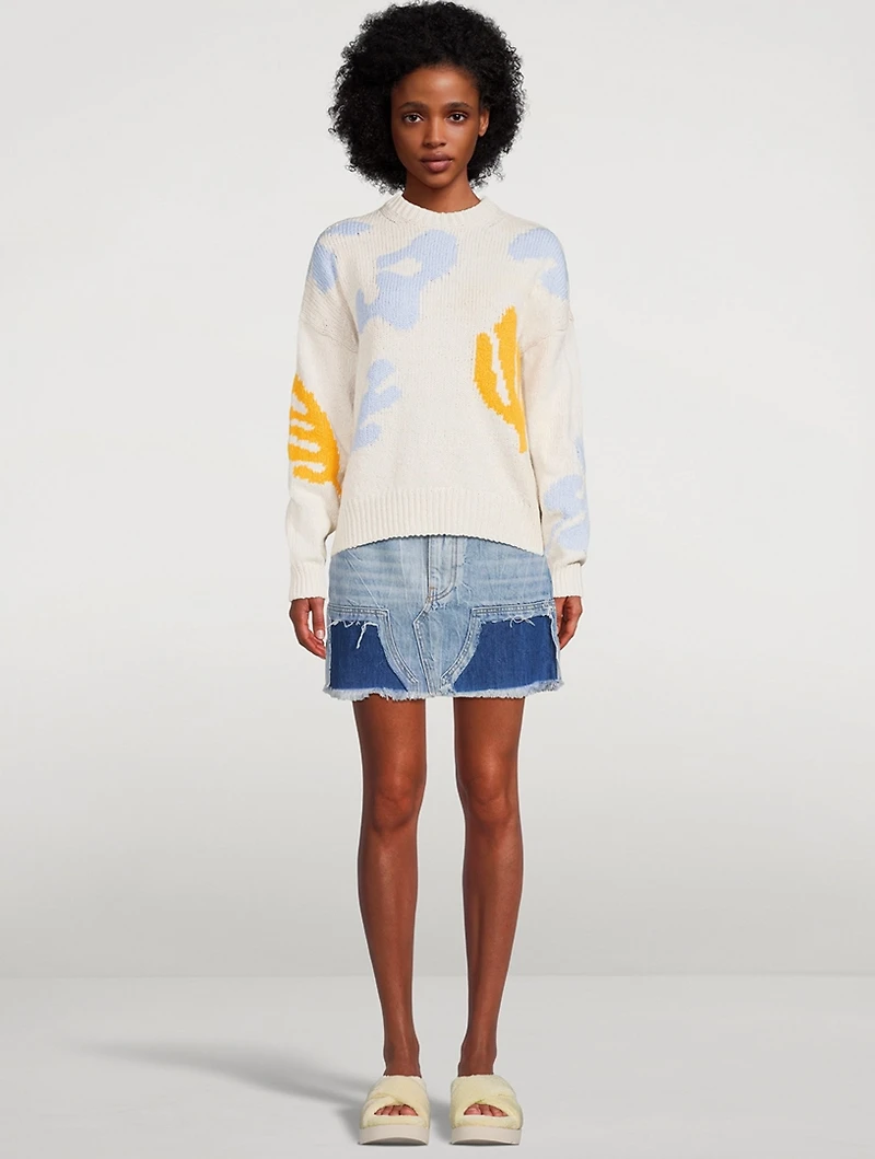Abstract Intarsia Sweater