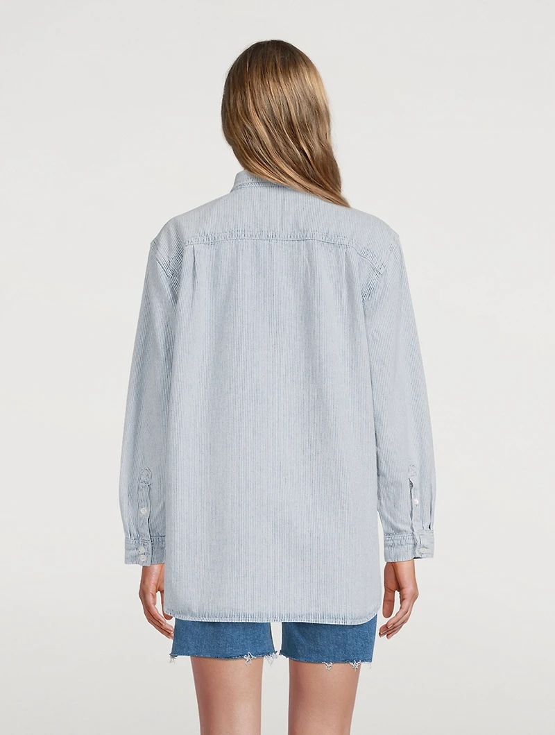 The Beach Shirt Stripe Print