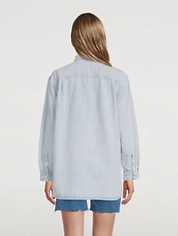 The Beach Shirt Stripe Print