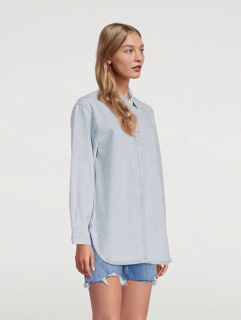 The Beach Shirt Stripe Print