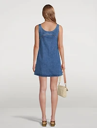 Micro Flare Denim Dress