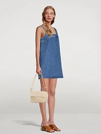 Micro Flare Denim Dress