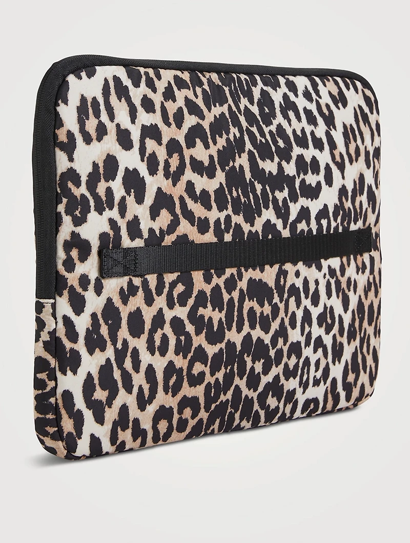 Laptop Sleeve In Leopard Print