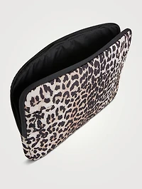 Laptop Sleeve In Leopard Print