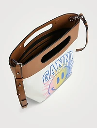 Small Smiley Canvas Tote Bag