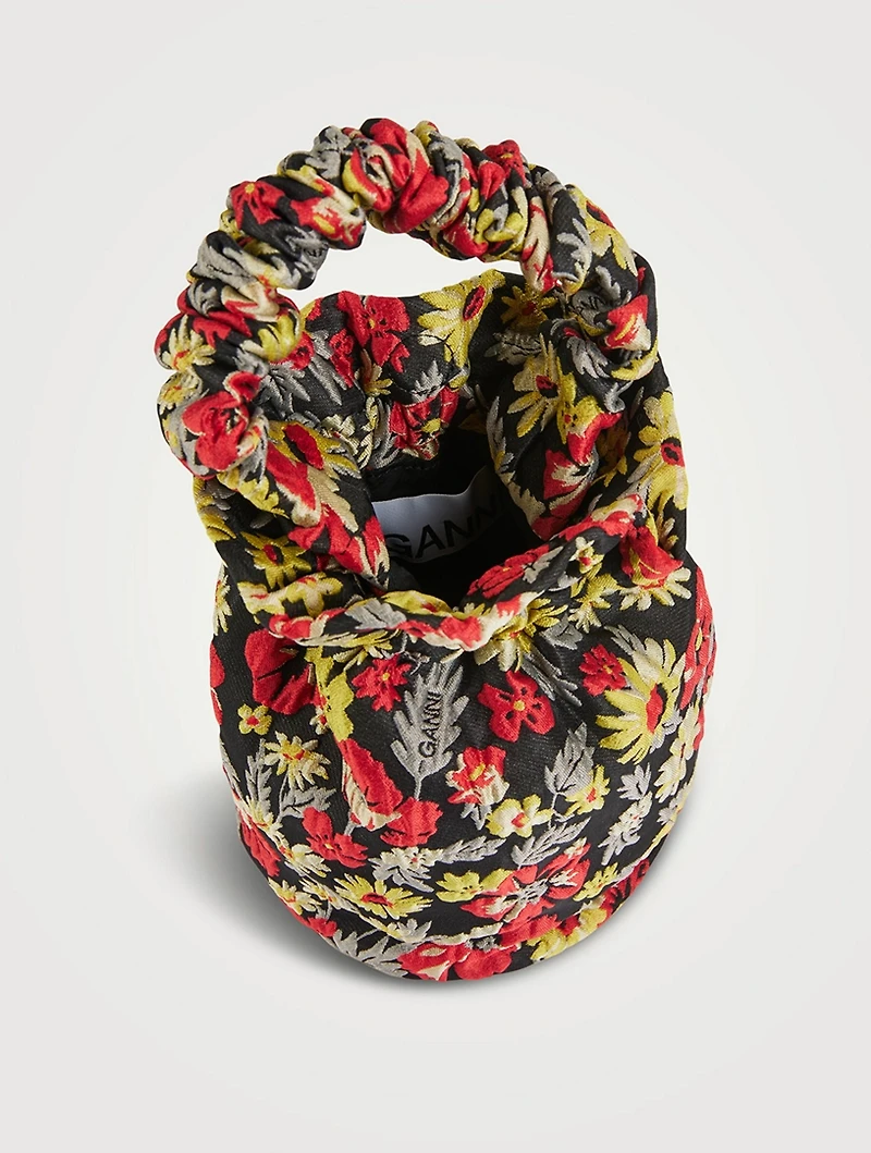 Embroidered Floral Crossbody Pouch