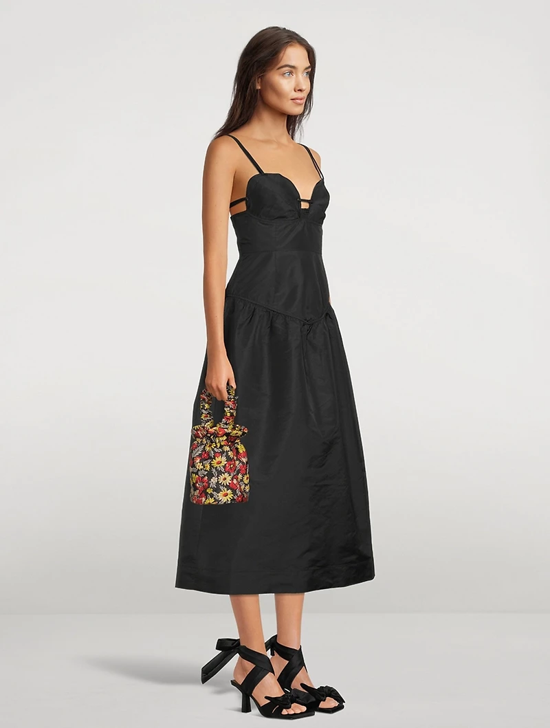 Embroidered Floral Crossbody Pouch