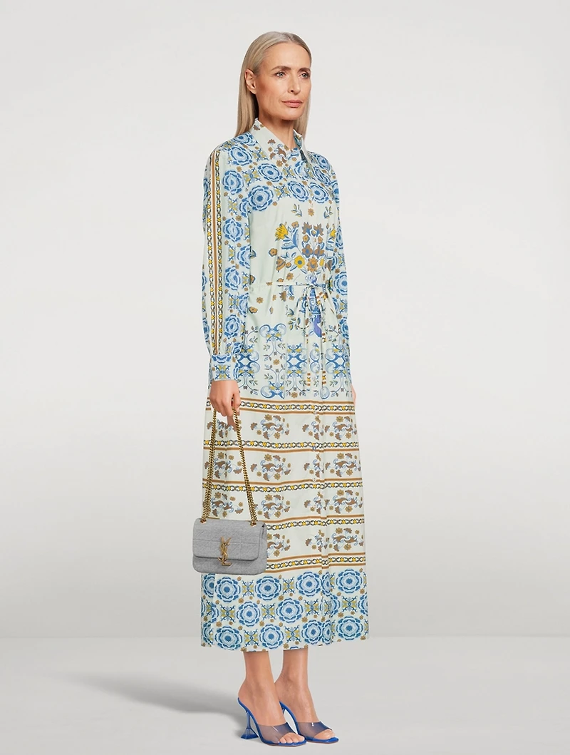 Vic Printed Long Sleeve Maxi Dress