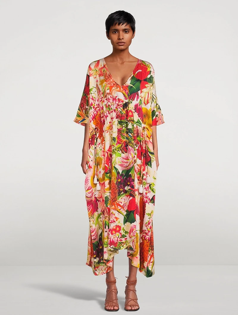 Guida Printed Midi Kaftan Dress