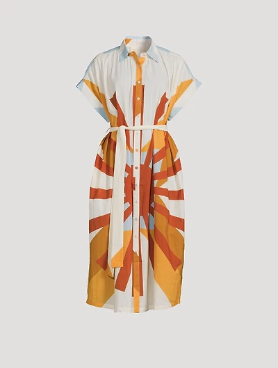Valerie Printed Organic Cotton Kaftan Dress