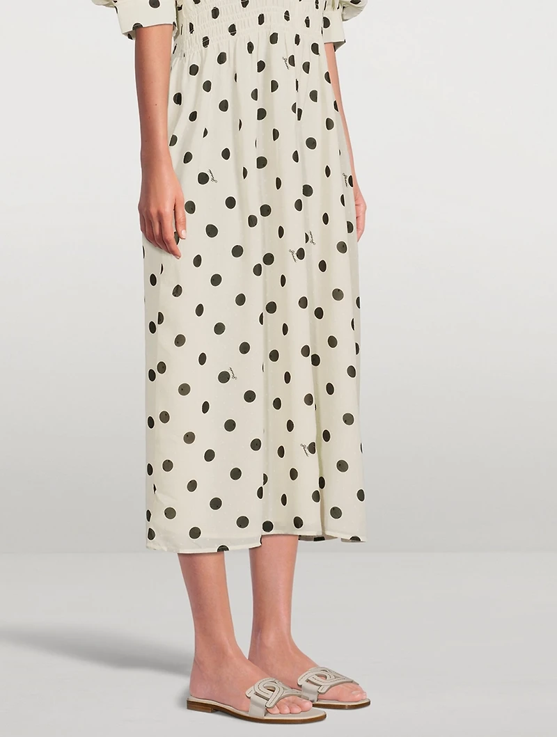 Kate Chain Leather Slide Sandals