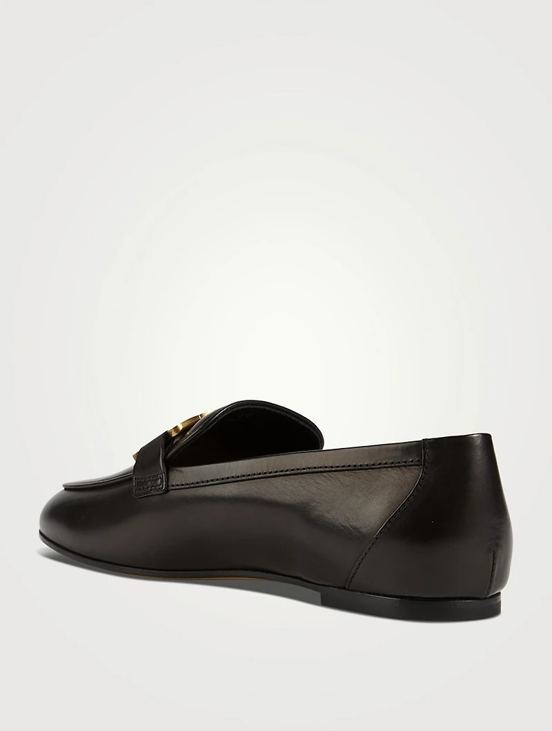 Kate Chain Leather Loafers