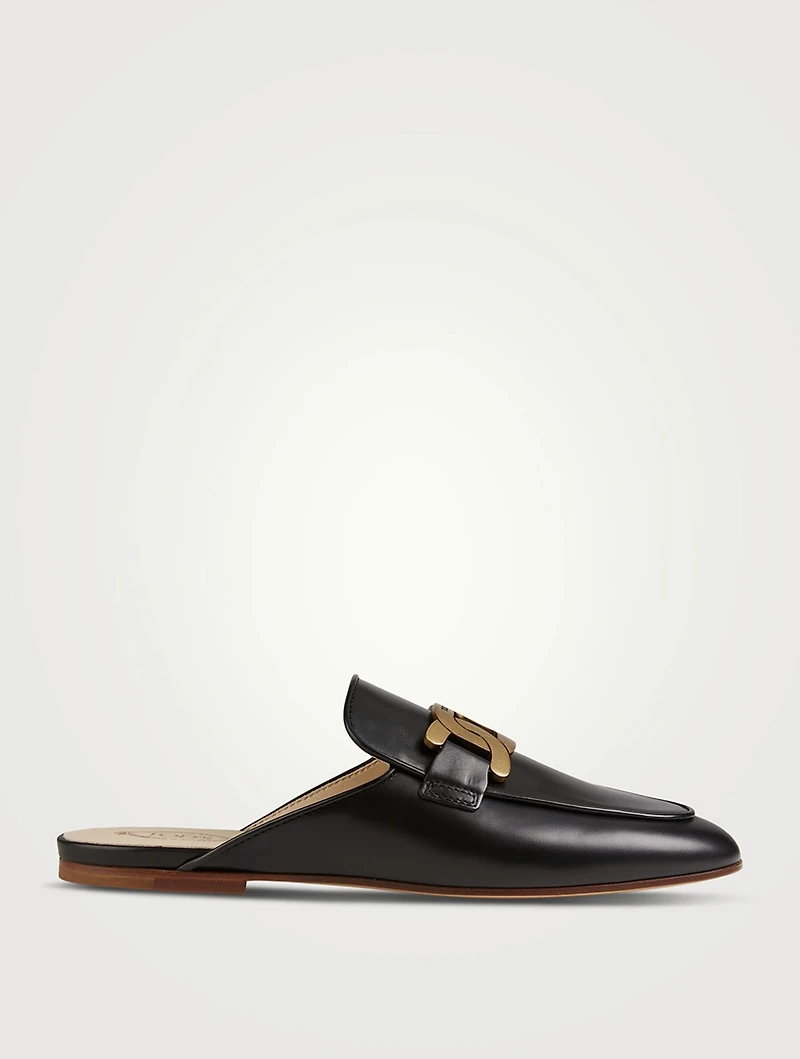 Kate Chain Leather Mules