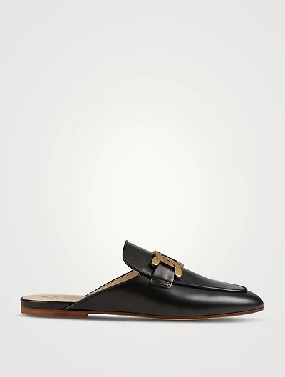 Kate Chain Leather Mules