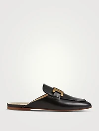 Kate Chain Leather Mules