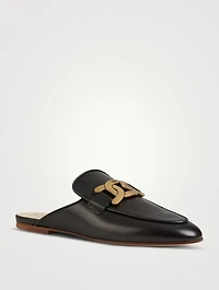 Kate Chain Leather Mules