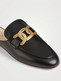 Kate Chain Leather Mules