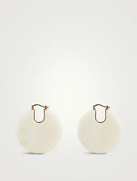 Jemma Round Agate Earrings