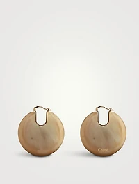 Maée Round Horn Earrings