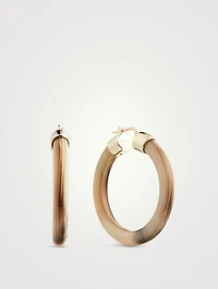 Maée Horn Hoop Earrings