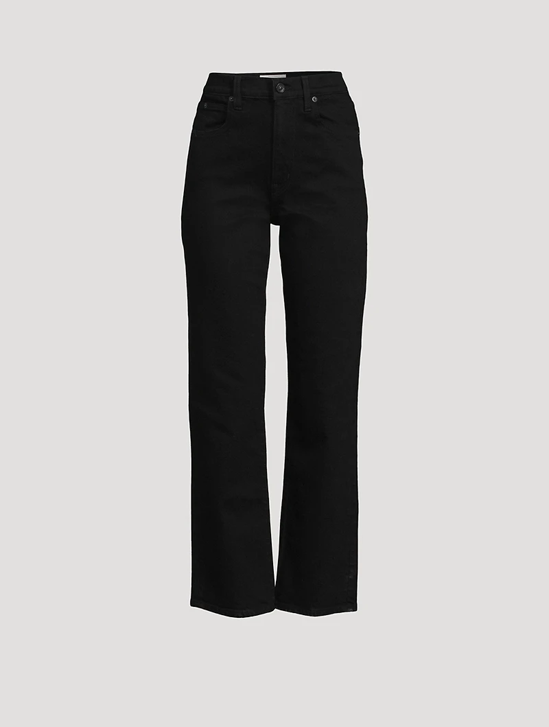 London High-Waisted Straight-Leg Jeans