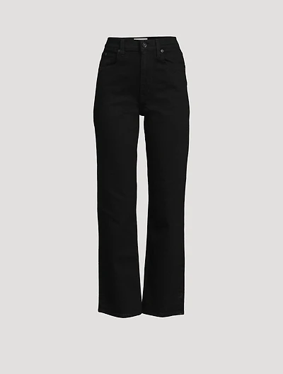 London High-Waisted Straight-Leg Jeans