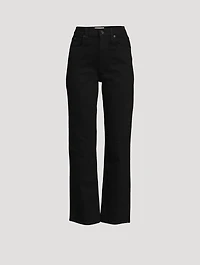 London High-Waisted Straight-Leg Jeans