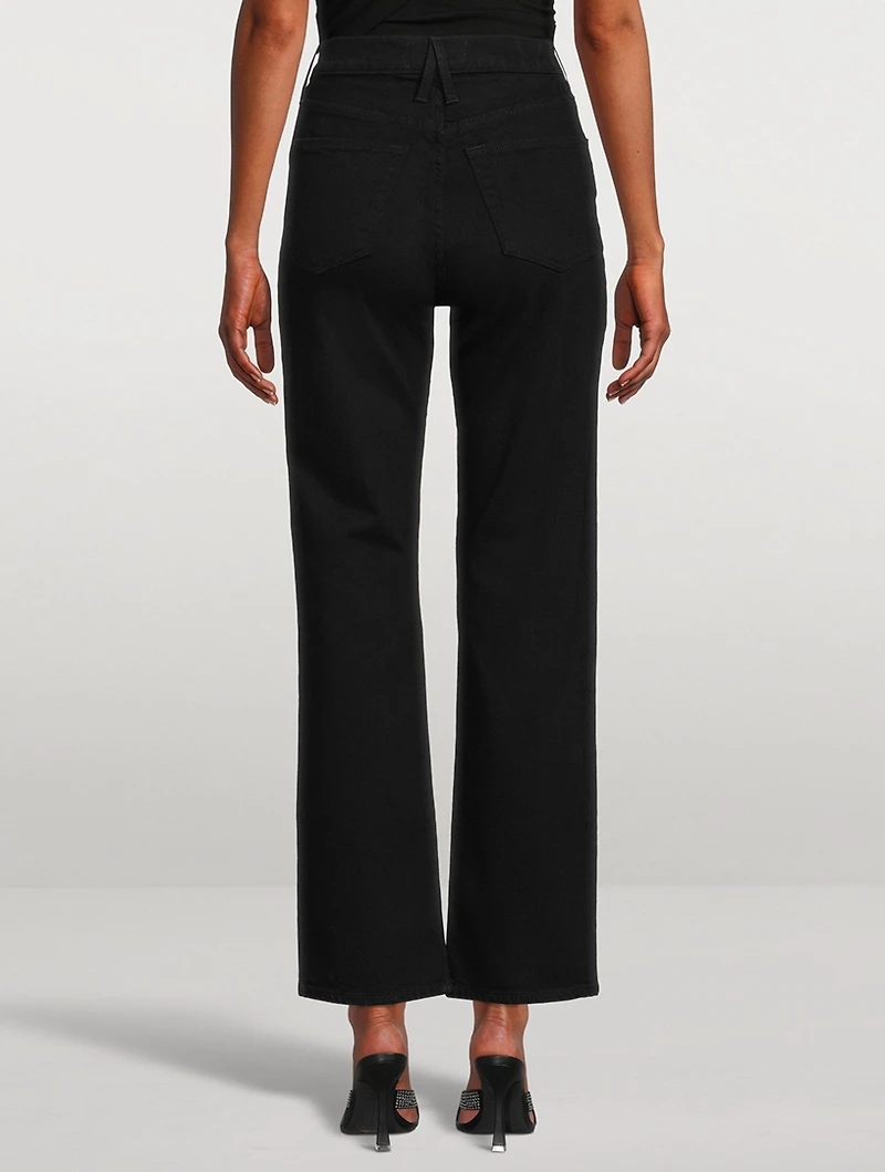 London High-Waisted Straight-Leg Jeans