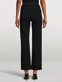 London High-Waisted Straight-Leg Jeans