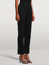 London High-Waisted Straight-Leg Jeans