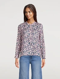 Maria Printed Cotton Blouse