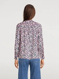 Maria Printed Cotton Blouse