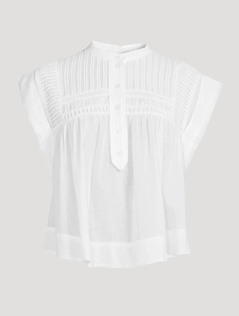 Lapao Pleated Voile Blouse