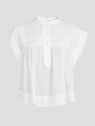 Lapao Pleated Voile Blouse