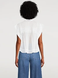 Lapao Pleated Voile Blouse