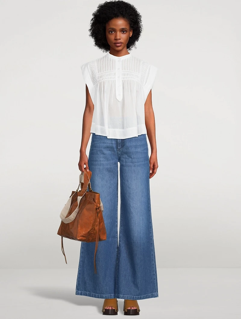 Lapao Pleated Voile Blouse