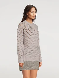 Tiana Open-Weave Sweater