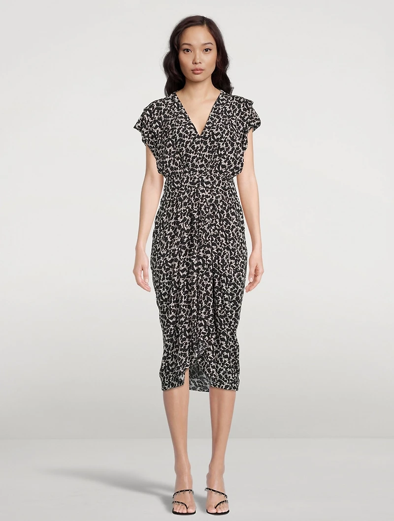 Almeya Printed Midi Dress