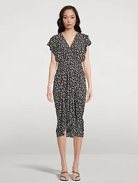 Almeya Printed Midi Dress