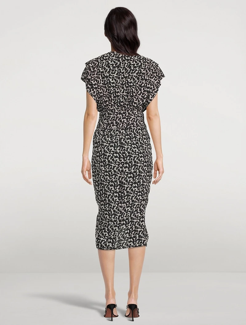 Almeya Printed Midi Dress