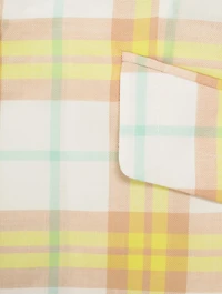 Margot Cotton Blazer Plaid Print