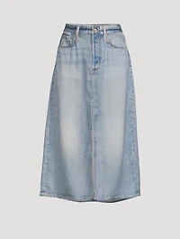 Liquid Miramar Denim Midi Skirt