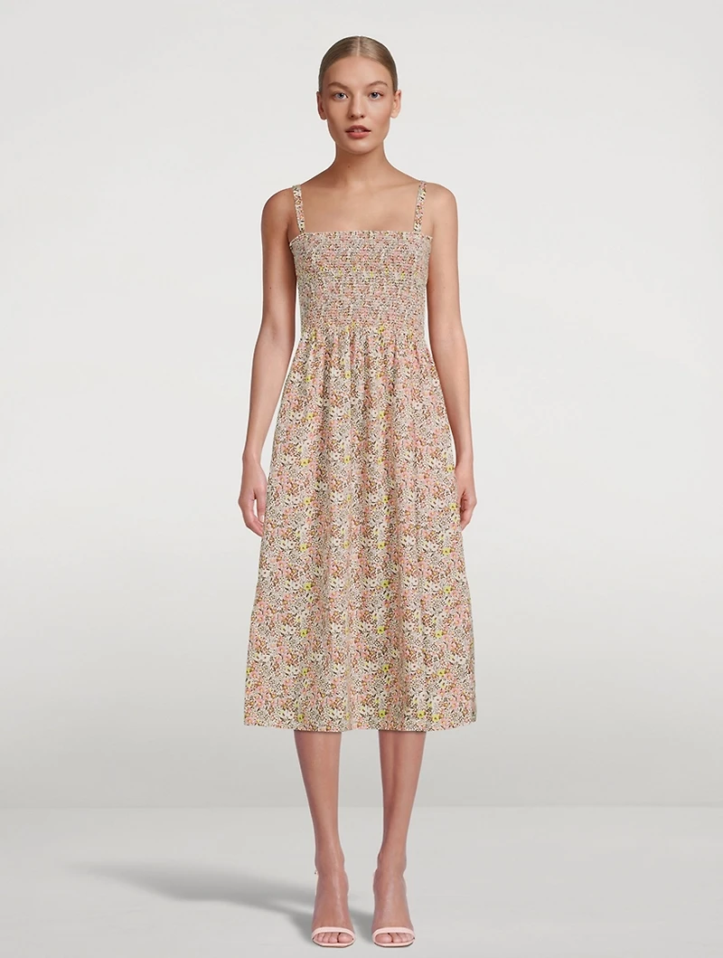 Embry Smocked Sundress Floral Print