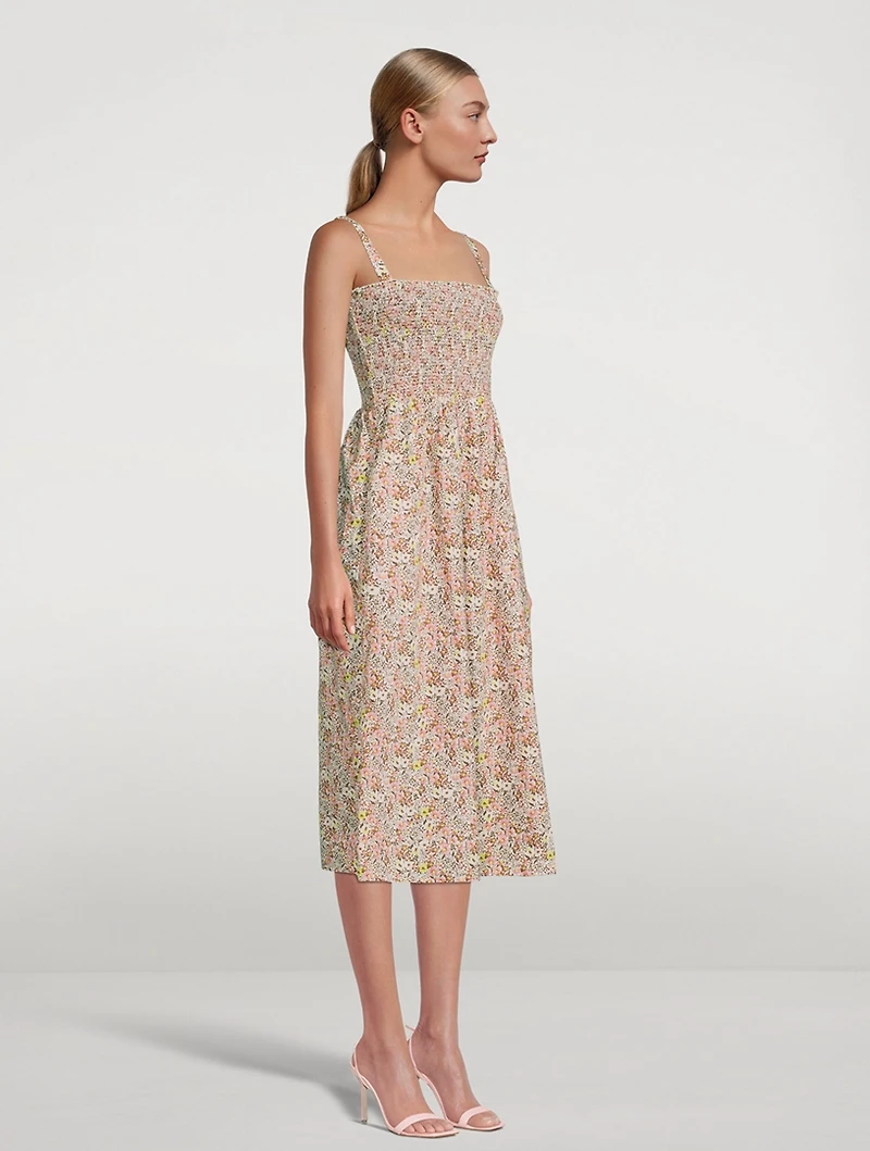 Embry Smocked Sundress Floral Print