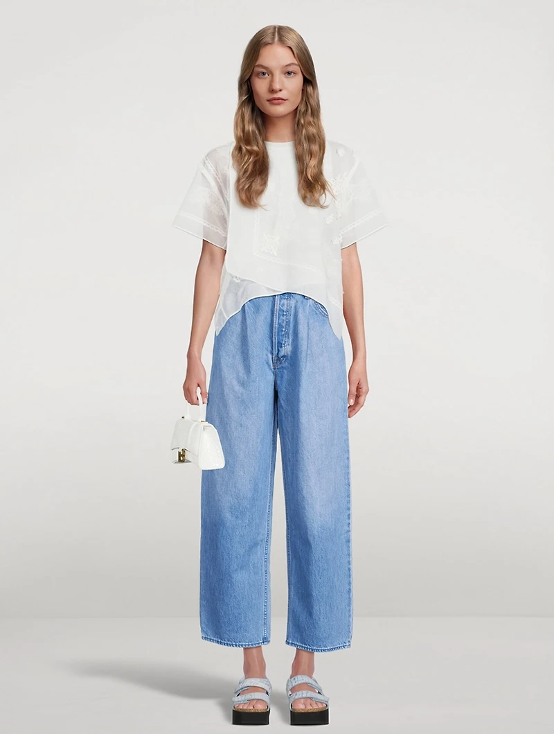 Snacks! The Pleated Fun Dip Ankle Jeans